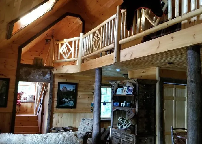 Elegantly Rustic Cabin On Secluded Island Near Lake Placid On Saranac Lake, New York